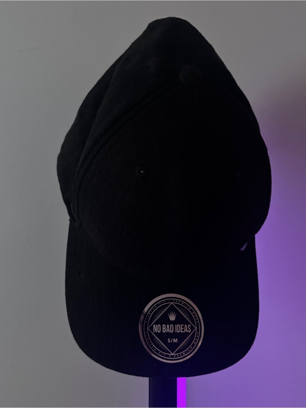 Black Baseball Cap  'No Bad Ideas'